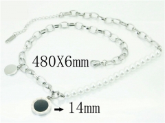 HY Wholesale Fashion Jewelry Stainless Steel 316L Jewelry Necklaces-HY19N0305HHS