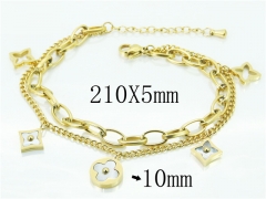 HY Wholesale Jewelry 316L Stainless Steel Bracelets-HY47B0130HHF