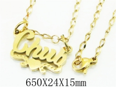 HY Wholesale Stainless Steel 316L Jewelry Necklaces-HY32NE0387NS