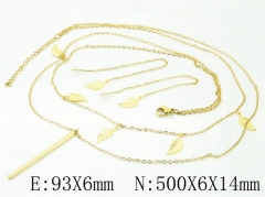 HY Wholesale 316L Stainless Steel Earrings Necklace Jewelry Set-HY59S1868HFF