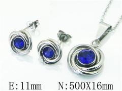 HY Wholesale 316L Stainless Steel Earrings Necklace Jewelry Set-HY59S1839PE