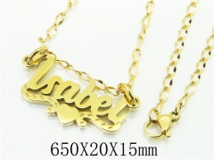 HY Wholesale Stainless Steel 316L Jewelry Necklaces-HY32NE0402NE