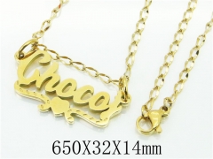 HY Wholesale Stainless Steel 316L Jewelry Necklaces-HY32NE0372NR