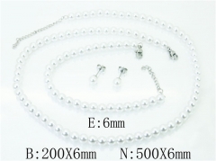 HY Wholesale 316L Stainless Steel Earrings Necklace Jewelry Set-HY59S1825HNC
