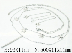 HY Wholesale 316L Stainless Steel Earrings Necklace Jewelry Set-HY59S1877OR