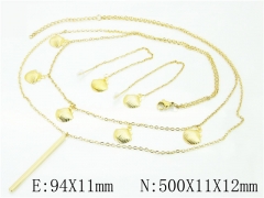 HY Wholesale 316L Stainless Steel Earrings Necklace Jewelry Set-HY59S1846HQQ