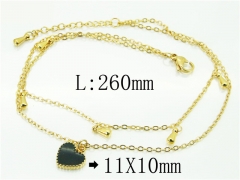 HY Wholesale Stainless Steel 316L Anklet Jewelry-HY59B0780NLW