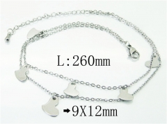 HY Wholesale Stainless Steel 316L Anklet Jewelry-HY59B0830MLD