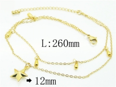 HY Wholesale Stainless Steel 316L Anklet Jewelry-HY59B0756NW