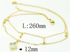 HY Wholesale Stainless Steel 316L Anklet Jewelry-HY59B0742NLD