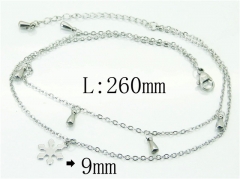 HY Wholesale Stainless Steel 316L Anklet Jewelry-HY59B0767LLZ