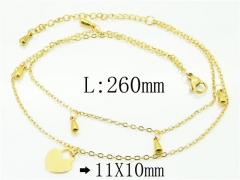 HY Wholesale Stainless Steel 316L Anklet Jewelry-HY59B0772MLV