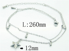 HY Wholesale Stainless Steel 316L Anklet Jewelry-HY59B0755MW