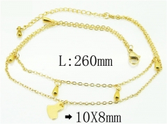 HY Wholesale Stainless Steel 316L Anklet Jewelry-HY59B0770MLC