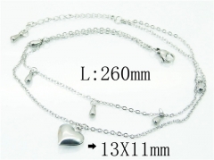 HY Wholesale Stainless Steel 316L Anklet Jewelry-HY59B0747ME
