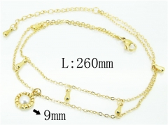 HY Wholesale Stainless Steel 316L Anklet Jewelry-HY59B0787NA