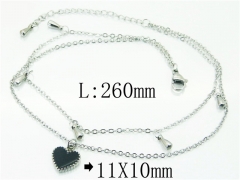 HY Wholesale Stainless Steel 316L Anklet Jewelry-HY59B0779MLA