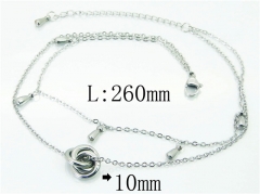 HY Wholesale Stainless Steel 316L Anklet Jewelry-HY59B0753MLT
