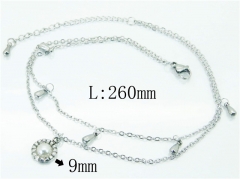 HY Wholesale Stainless Steel 316L Anklet Jewelry-HY59B0786MF
