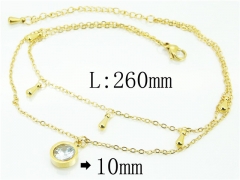 HY Wholesale Stainless Steel 316L Anklet Jewelry-HY59B0744NLW