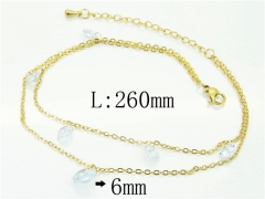 HY Wholesale Stainless Steel 316L Anklet Jewelry-HY59B0760NLQ