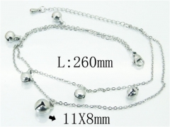 HY Wholesale Stainless Steel 316L Anklet Jewelry-HY59B0782MLS