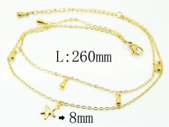 HY Wholesale Stainless Steel 316L Anklet Jewelry-HY59B0776MLW