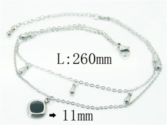 HY Wholesale Stainless Steel 316L Anklet Jewelry-HY59B0749MLZ