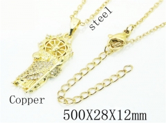 HY Wholesale Stainless Steel 316L Jewelry Necklaces-HY54N0525OG