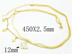 HY Wholesale Stainless Steel 316L Jewelry Necklaces-HY32N0419HIL