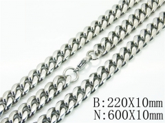 HY Wholesale Stainless Steel 316L Jewelry Fashion Chains Sets-HY73S0116IOD