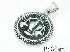 HY Wholesale 316L Stainless Steel Jewelry Popular Pendant-HY48P0112NS