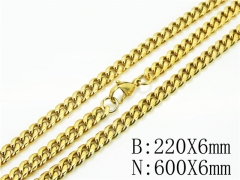 HY Wholesale Stainless Steel 316L Jewelry Fashion Chains Sets-HY73S0121ILR