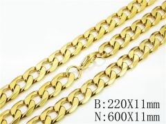 HY Wholesale Stainless Steel 316L Jewelry Fashion Chains Sets-HY73S0113IOA