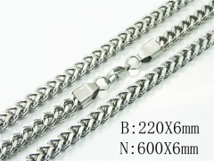 HY Wholesale Stainless Steel 316L Jewelry Fashion Chains Sets-HY73S0111HLX