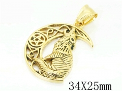 HY Wholesale 316L Stainless Steel Jewelry Popular Pendant-HY48P0058PV