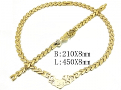 HY Wholesale Stainless Steel 316L Jewelry Fashion Chains Sets-HH01N063
