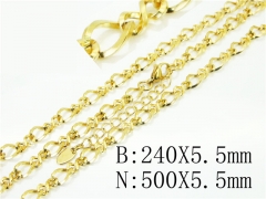 HY Wholesale Stainless Steel 316L Jewelry Fashion Chains Sets-HY40S0437PL