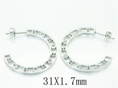 HY Wholesale 316L Stainless Steel Fashion Jewelry Earrings-HY32E0135PW
