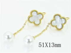 HY Wholesale 316L Stainless Steel Fashion Jewelry Earrings-HY32E0126PW