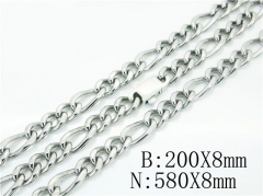 HY Wholesale Stainless Steel 316L Jewelry Fashion Chains Sets-HY40S0433JJX