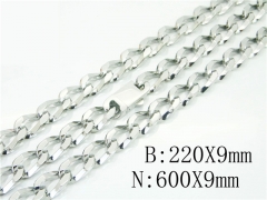 HY Wholesale Stainless Steel 316L Jewelry Fashion Chains Sets-HY40S0434KEE