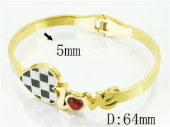 HY Wholesale Stainless Steel 316L Fashion Bangle-HY80B1232HLL