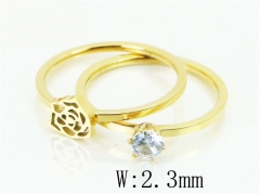 HY Wholesale Stainless Steel 316L Popular Jewelry Rings-HY19R0941OR