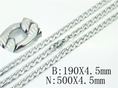 HY Wholesale Stainless Steel 316L Jewelry Fashion Chains Sets-HY40S0431LL