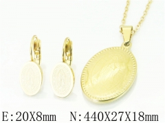 HY Wholesale 316L Stainless Steel Earrings Necklace Jewelry Set-HY12S1096PD