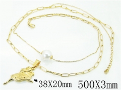 HY Wholesale Stainless Steel 316L Jewelry Necklaces-HY62N0437HLW