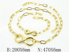 HY Wholesale Stainless Steel 316L Jewelry Fashion Chains Sets-HY62S0313HMX