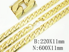 HY Wholesale Stainless Steel 316L Jewelry Fashion Chains Sets-HY40S0428INS