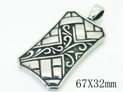 HY Wholesale 316L Stainless Steel Jewelry Popular Pendant-HY48P0322NG